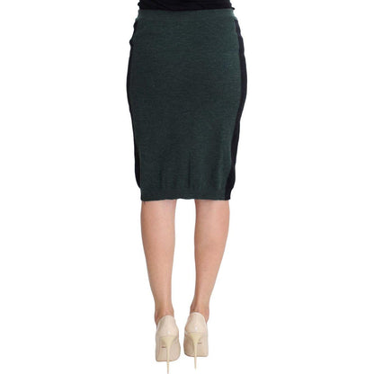 MILA SCHÖN Green Wool Blend Pencil Skirt MILA SCHÖN