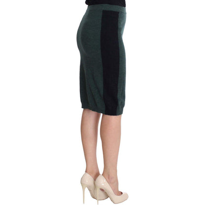 MILA SCHÖN Green Wool Blend Pencil Skirt MILA SCHÖN