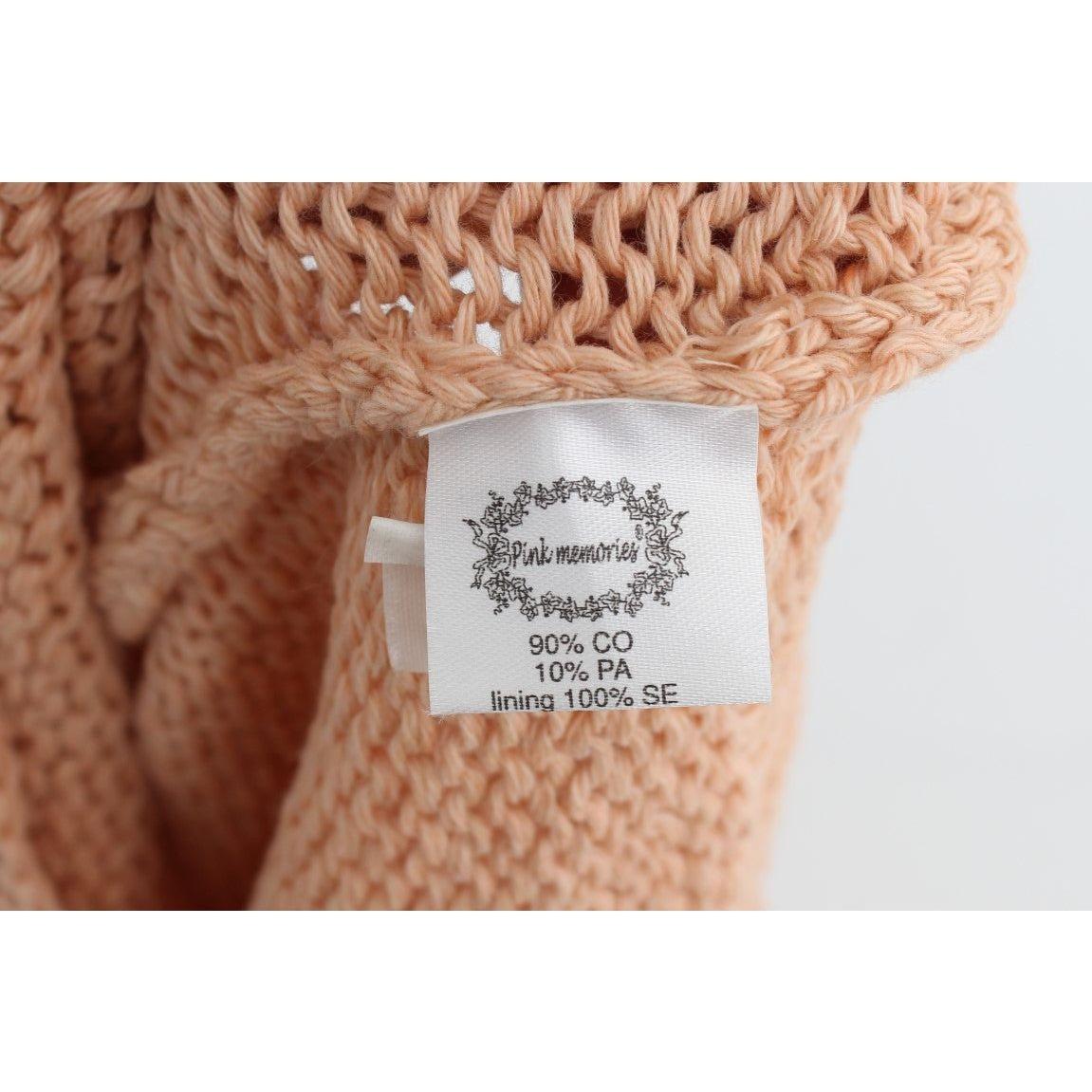 PINK MEMORIES Pink Cotton Blend Knitted Sleeveless Sweater PINK MEMORIES