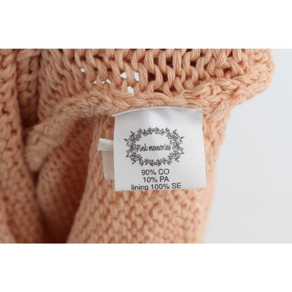 PINK MEMORIES Pink Cotton Blend Knitted Sleeveless Sweater PINK MEMORIES
