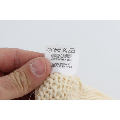 PINK MEMORIES Beige Cotton Blend Knitted Sleeveless Sweater PINK MEMORIES