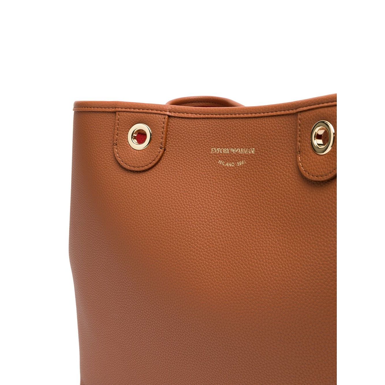 Front view with bag zipped and handles upright.
