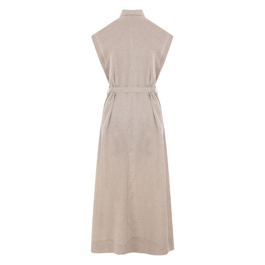 Brunello Cucinelli long linen dress MM633AHA92C200-P25