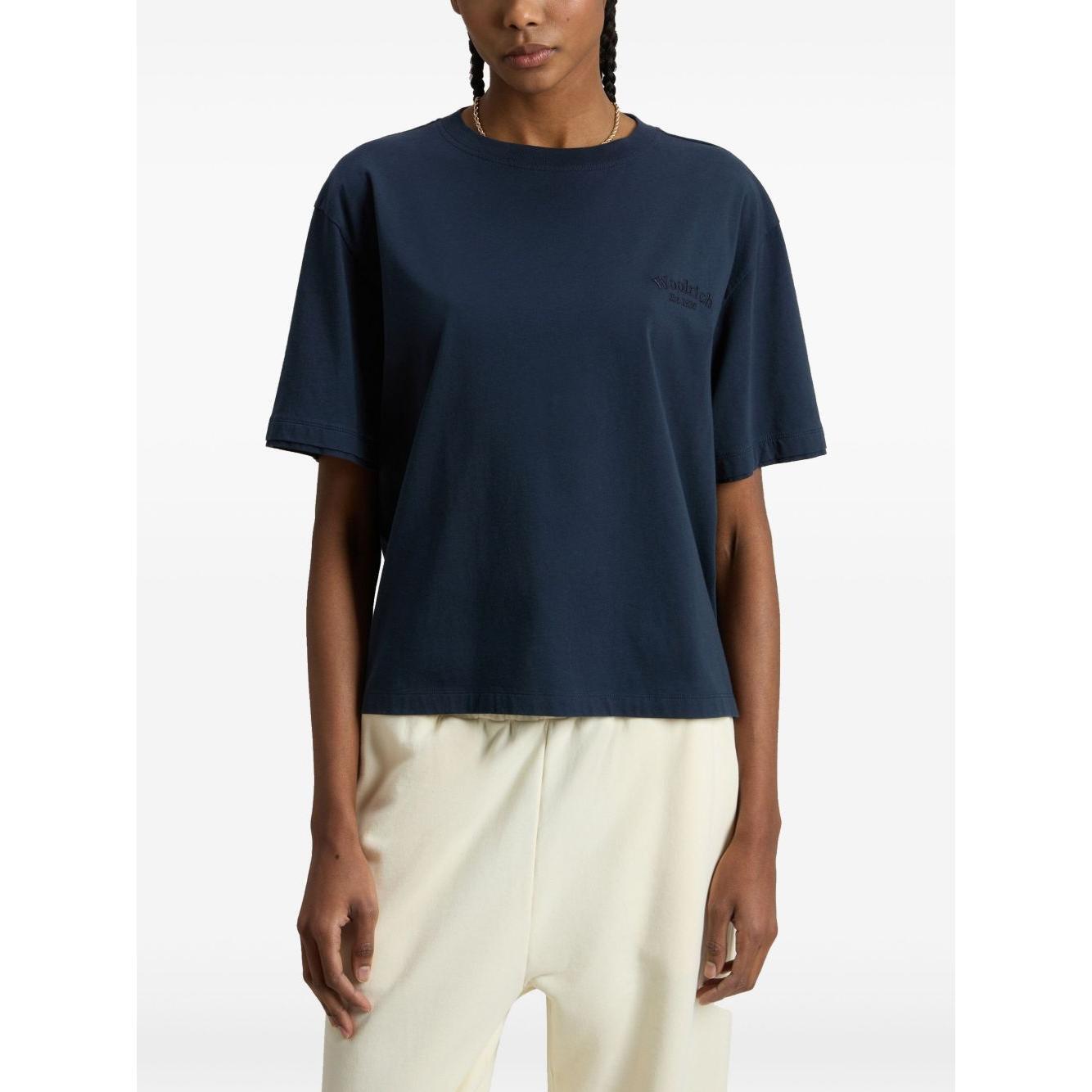 Woolrich Pure Pima Cotton T-Shirt with Logo CFWWTE0101FRUT38553989-P25