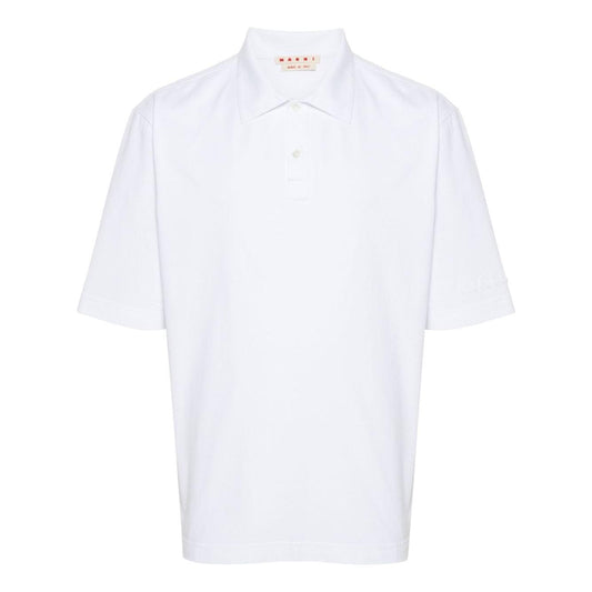 Marni logo-patch polo shirt POMU0037X0UTC40600W01-P25