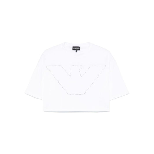 Emporio Armani crewneck crop top EW000897AF12573U0002-P25