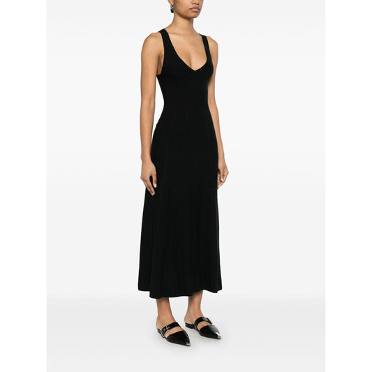 Emporio Armani Seamless, links-stitch knit long dress EW001449AF15108UC001-P25