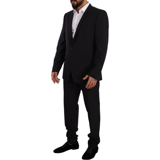 Dolce & Gabbana Blue GOLD Wool Single Breasted 2 Piece Suit KOS1930 - 56
