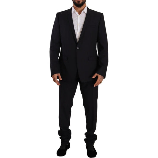 Dolce & Gabbana Blue GOLD Wool Single Breasted 2 Piece Suit KOS1930 - 56