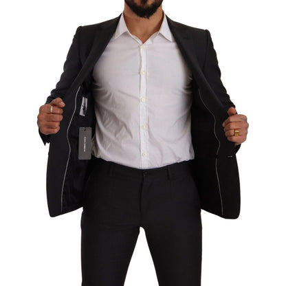 Dolce & Gabbana Black MARTINI Single Breasted 2 Piece Suit