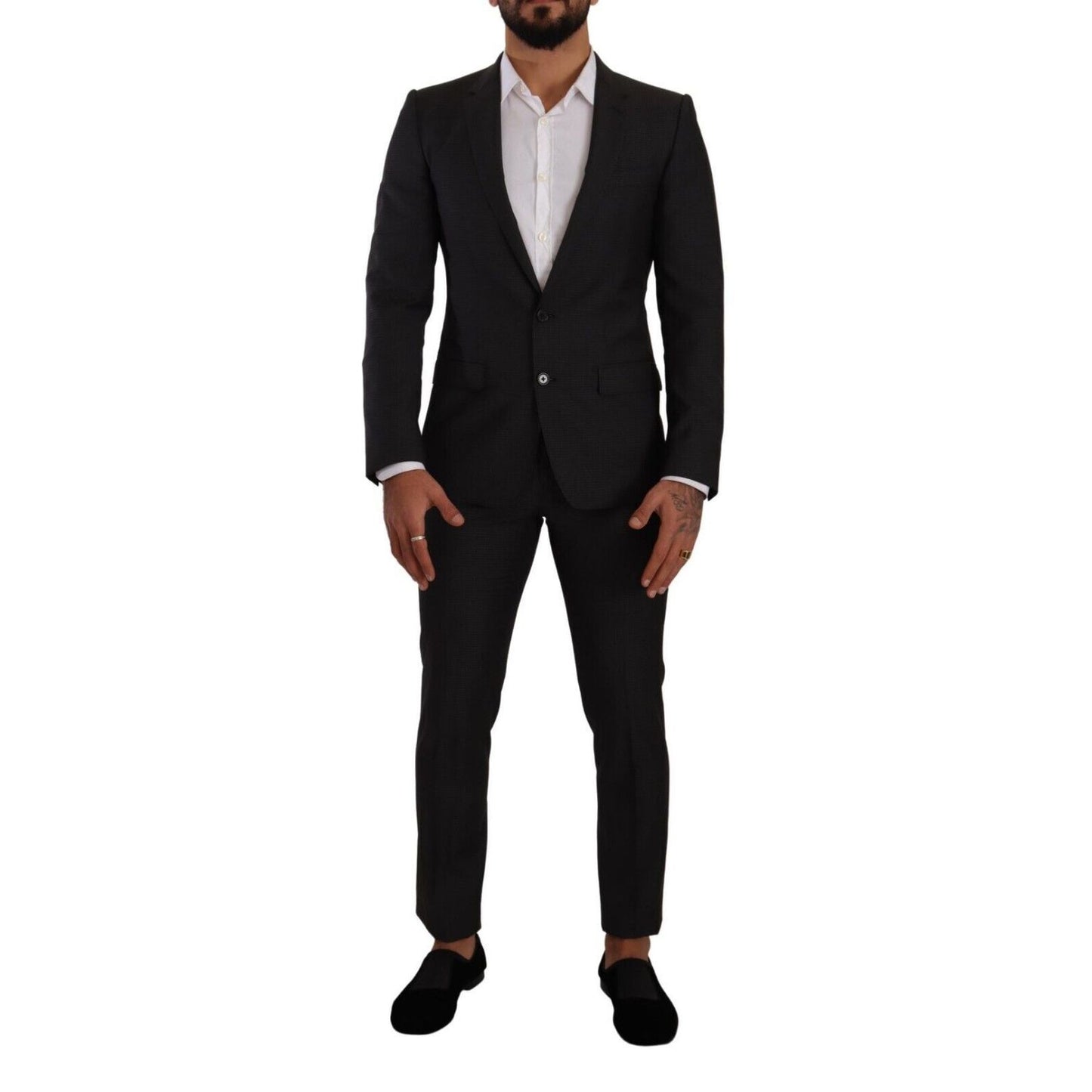 Dolce & Gabbana Black MARTINI Single Breasted 2 Piece Suit