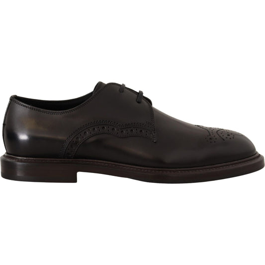 Dolce & Gabbana Black Leather Dress Formal Derby Shoes 1728,67345645728,Black,Dolce & Gabbana,EU39/US6,Formal - Men - Shoes,Material: 100% Calfskin Leather,Men,Men - Shoes,New with tags,Oxfords and Derbies - Shoes,Shoes