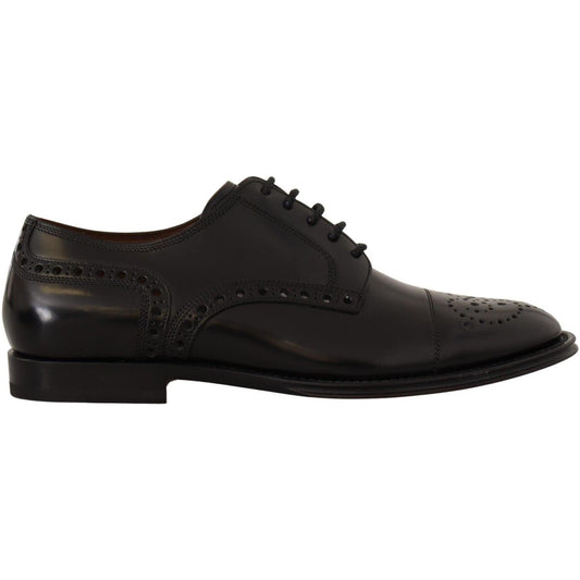 Dolce & Gabbana Black Leather Wingtip Mens Formal Derby Shoes 1728,67345645728,Black,Dolce & Gabbana,EU39/US6,Formal - Men - Shoes,Material: 100% Leather,Men,Men - Shoes,New with tags,Oxfords and Derbies - Shoes,Shoes