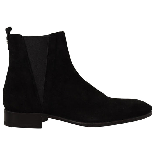 Dolce & Gabbana Black Suede Leather Chelsea Mens Boots Shoes 1728,67345645728,Black,Boots - Men - Shoes,Boots - Shoes,Chelsea Boots - Boots - Shoes,Dolce & Gabbana,EU39/US6,EU40.5/US7.5,Material: 100% Suede Leather,Men,Men - Shoes,New with tags,Shoes