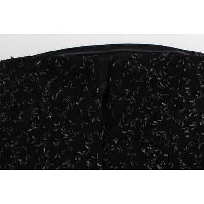 Masha Ma Black Strapless Embellished Pencil Dress Masha Ma