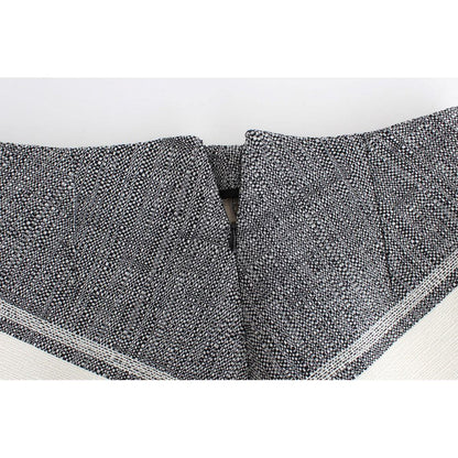 Sachin & Babi Gray Black Liza Leather Straight Pencil Sachin & Babi