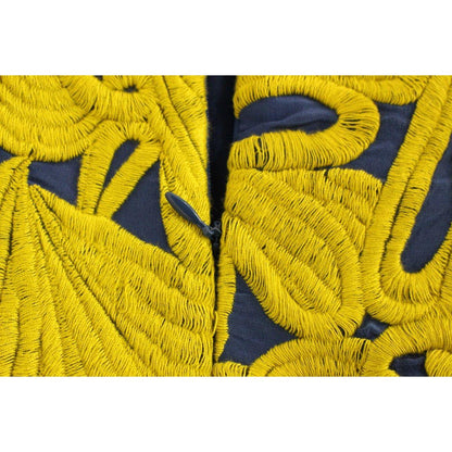 Sachin & Babi Blue Yellow Strapless Bubble Mini Shift Dress Sachin & Babi