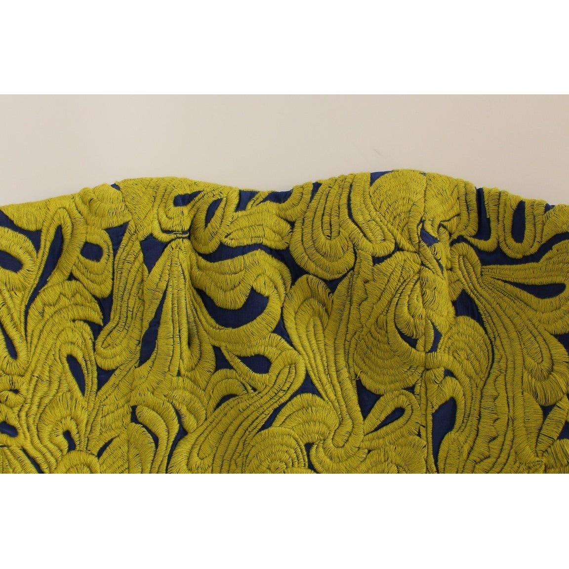 Sachin & Babi Blue Yellow Strapless Bubble Mini Shift Dress Sachin & Babi