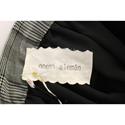 NOEMI ALEMÁN Gray Checkered Wool Shorts Skirt NOEMI ALEMÁN
