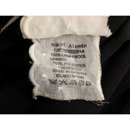 NOEMI ALEMÁN Gray Checkered Wool Shorts Skirt NOEMI ALEMÁN