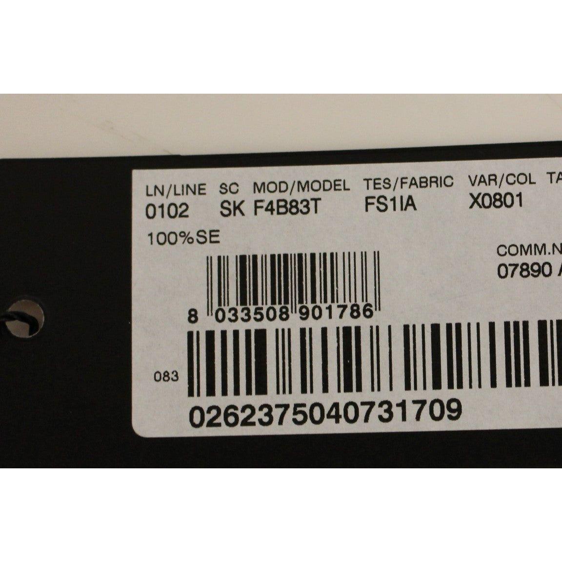 Dolce & Gabbana Brown Floral Silk Straight Full Skirt Dolce & Gabbana