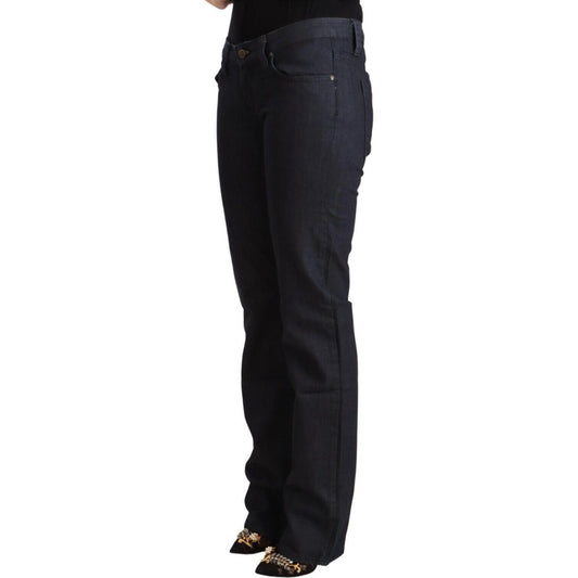 Exte Dark Blue Cotton Stretch Low Waist Straight Denim Jeans PAN71160 - 27