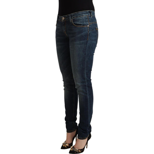 Acht Blue Washed Cotton Low Waist Slim Fit Denim Jeans PAN71830 - 26