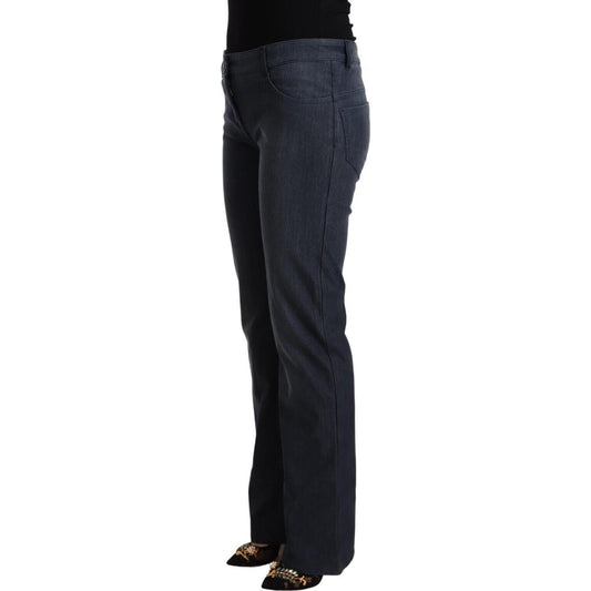 MARGHI LO' Dark Blue Cotton Straight Denim Jeans PAN72165 - 48