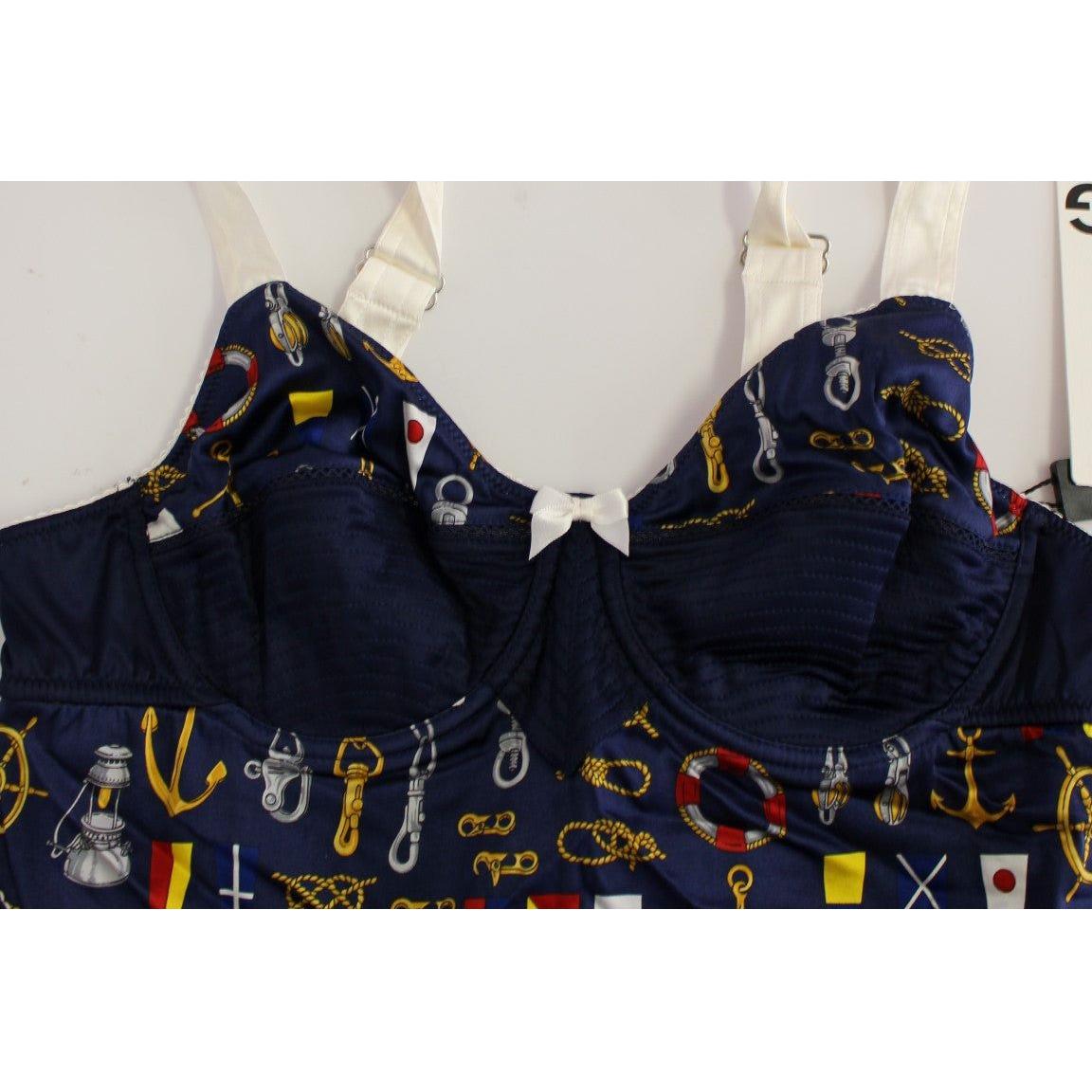 Dolce & Gabbana Blue Sailor Motive Tank Top 1728,67345645728,8% Elastane,Blue,Clothing,Dolce & Gabbana,IT1 | XS,Material: 92% Polyester,New with tags,T-Shirts - Clothing,Tank Tops - T-Shirts - Clothing,Tops & T-Shirts - Women - Clothing,Women,Women - Clot