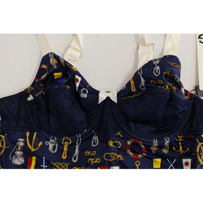 Dolce & Gabbana Blue Sailor Motive Tank Top 1728,67345645728,8% Elastane,Blue,Clothing,Dolce & Gabbana,IT1 | XS,Material: 92% Polyester,New with tags,T-Shirts - Clothing,Tank Tops - T-Shirts - Clothing,Tops & T-Shirts - Women - Clothing,Women,Women - Clot
