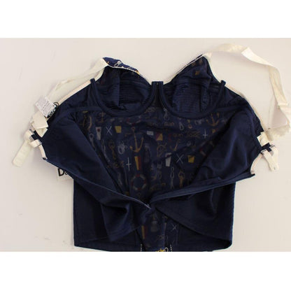 Dolce & Gabbana Blue Sailor Motive Tank Top 1728,67345645728,8% Elastane,Blue,Clothing,Dolce & Gabbana,IT1 | XS,Material: 92% Polyester,New with tags,T-Shirts - Clothing,Tank Tops - T-Shirts - Clothing,Tops & T-Shirts - Women - Clothing,Women,Women - Clot