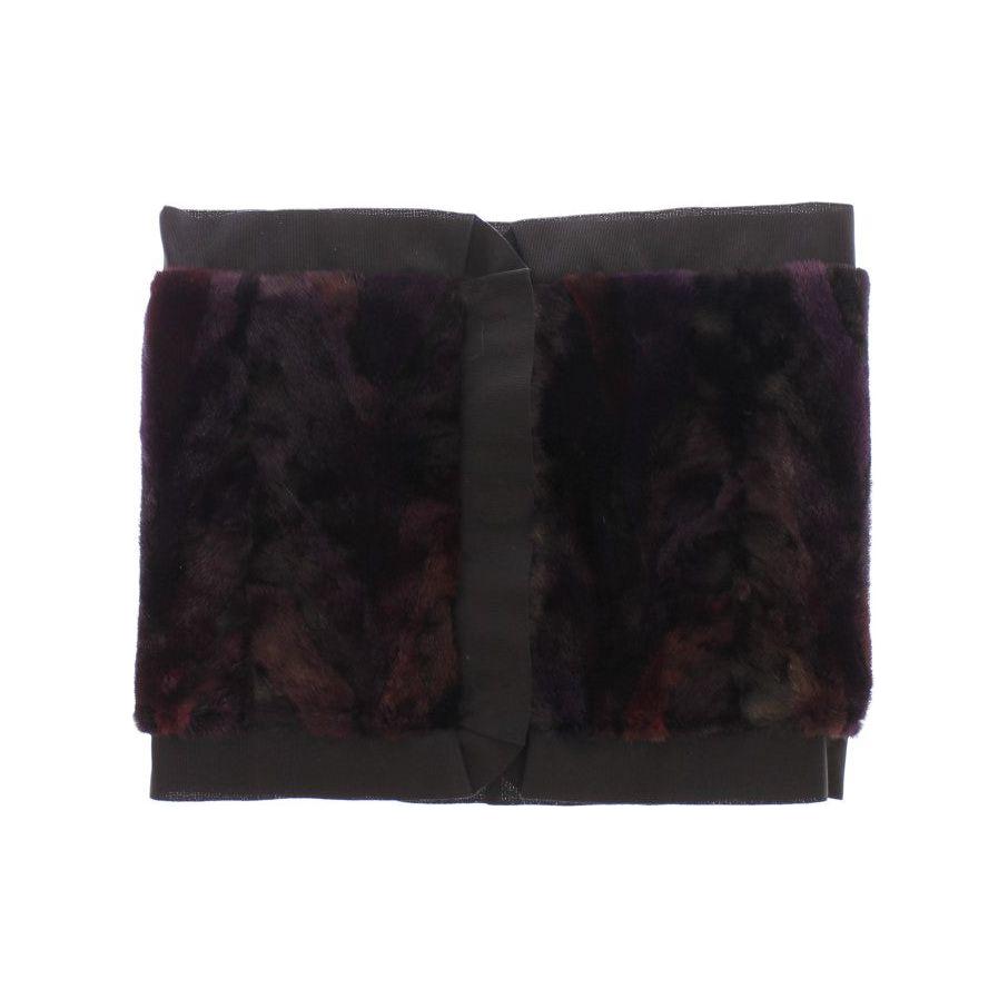 Dolce & Gabbana Purple MINK Fur Scarf Foulard Neck Wrap Dolce & Gabbana