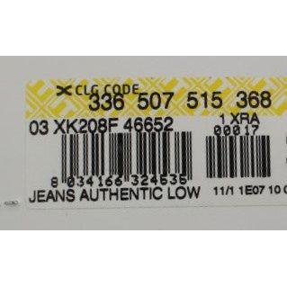 Acht Blue Cotton Stretch Low Waist Fit Jeans Acht