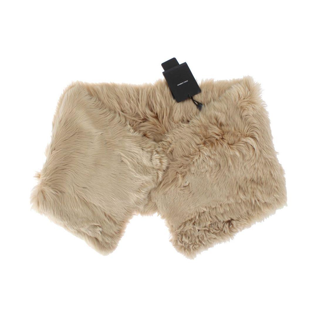 Dolce & Gabbana Beige Alpaca Collar Scarf Dolce & Gabbana