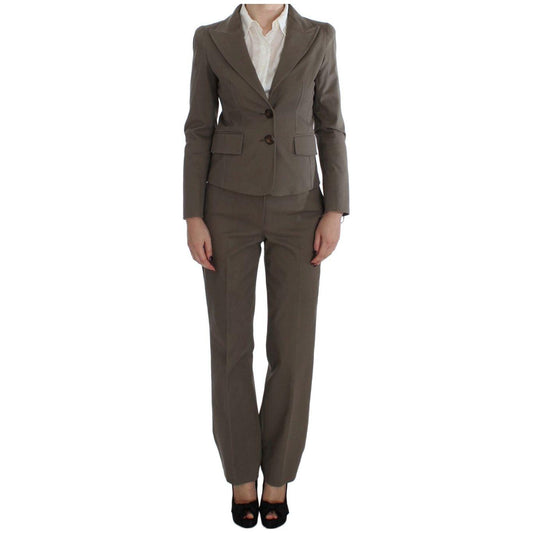 BENCIVENGA Beige Wool Cotton Suit BENCIVENGA