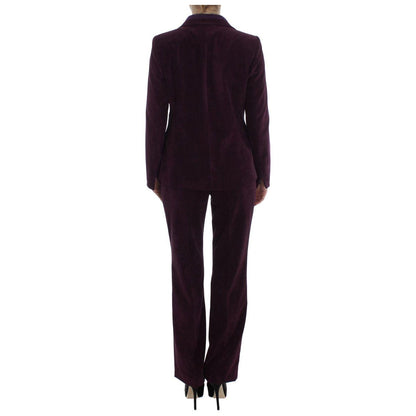 BENCIVENGA Purple Wool Suit T-Shirt Set BENCIVENGA