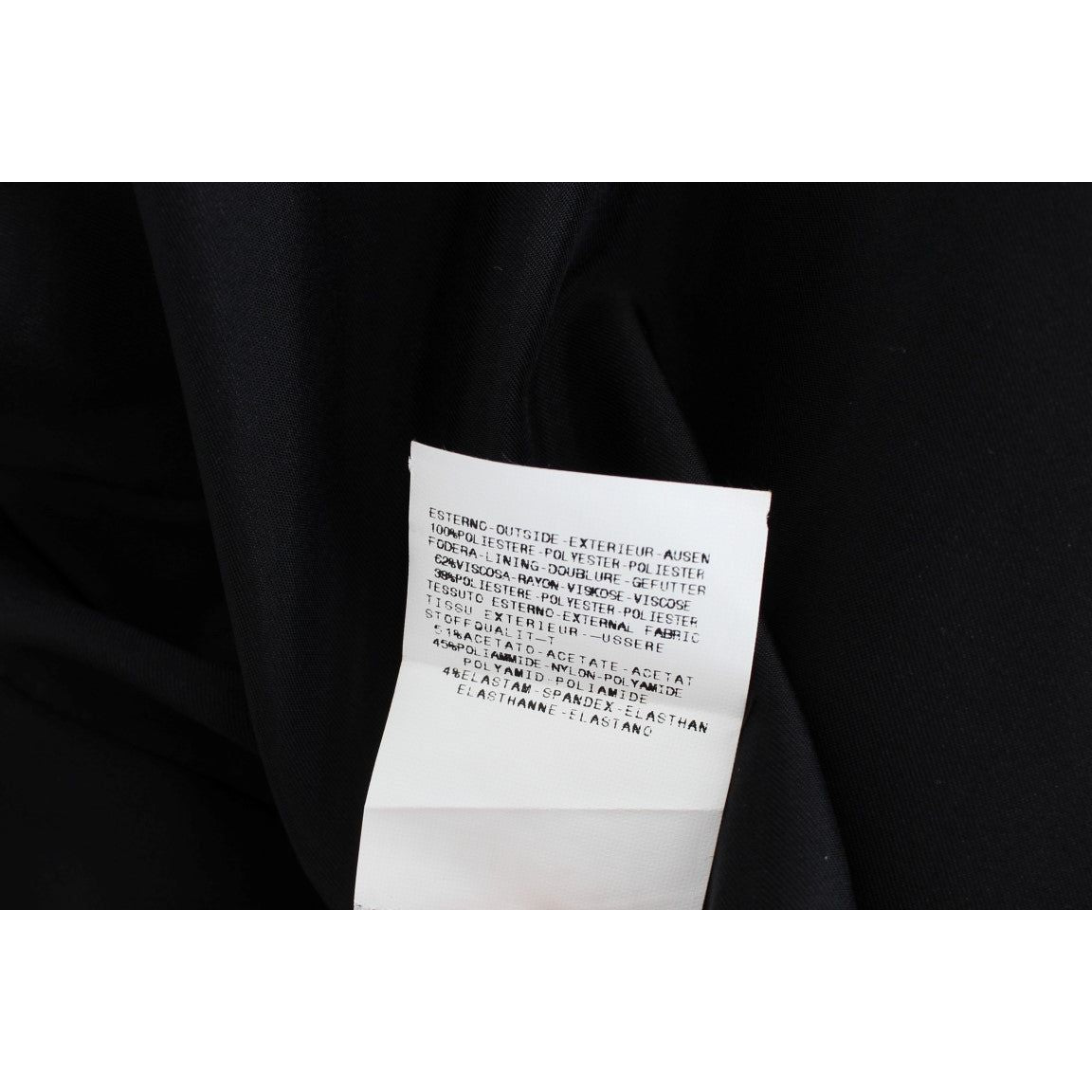 Exte Black Blue Two Piece Suit Skirt & Blazer Exte