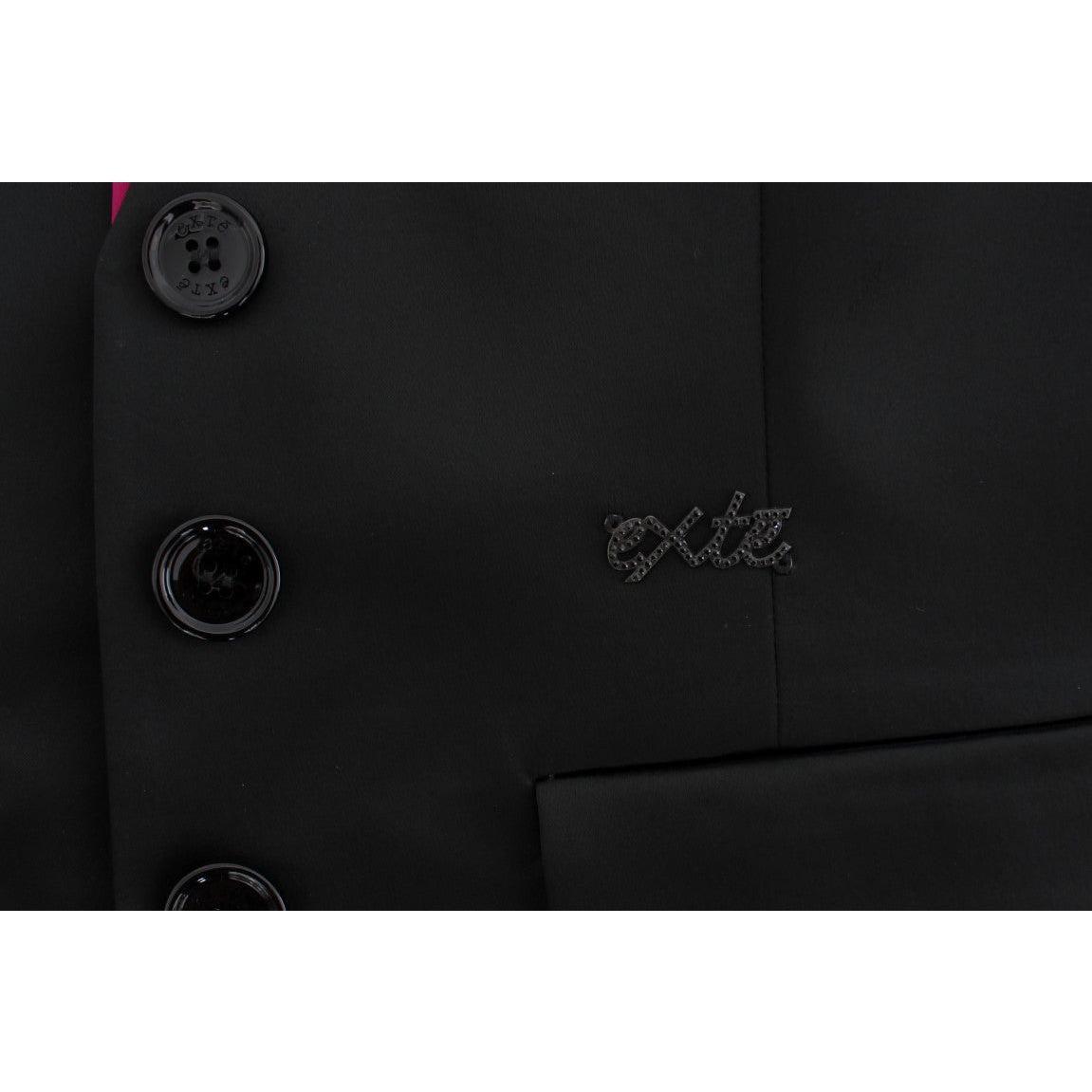 Exte Black Pink Two Piece Suit Skirt & Blazer Exte