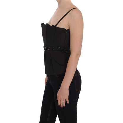 Exte Black Tank Party Evening Top Blouse Exte