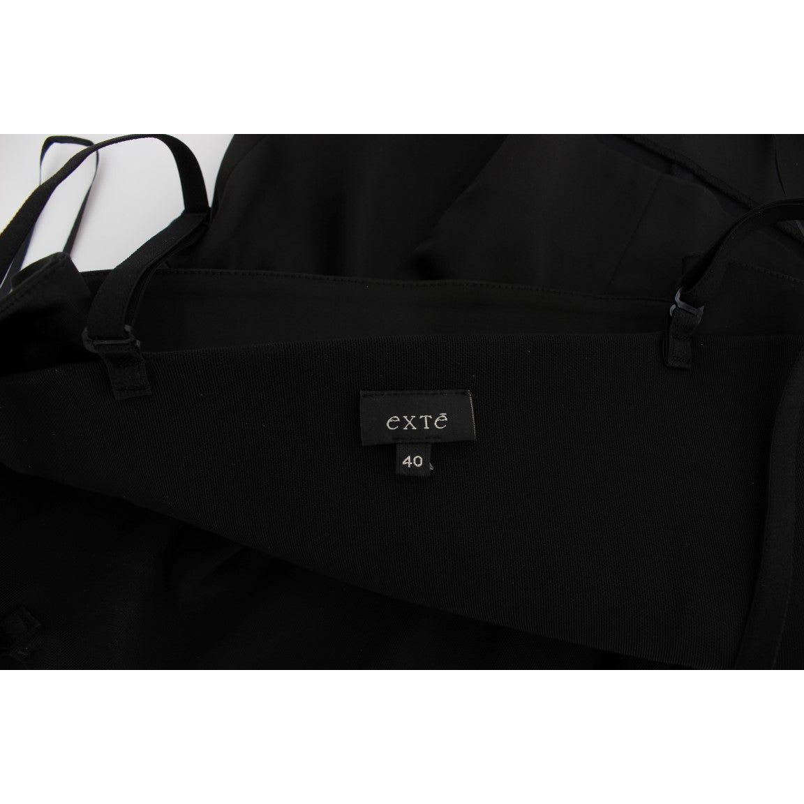 Exte Black Tank Party Evening Top Blouse Exte