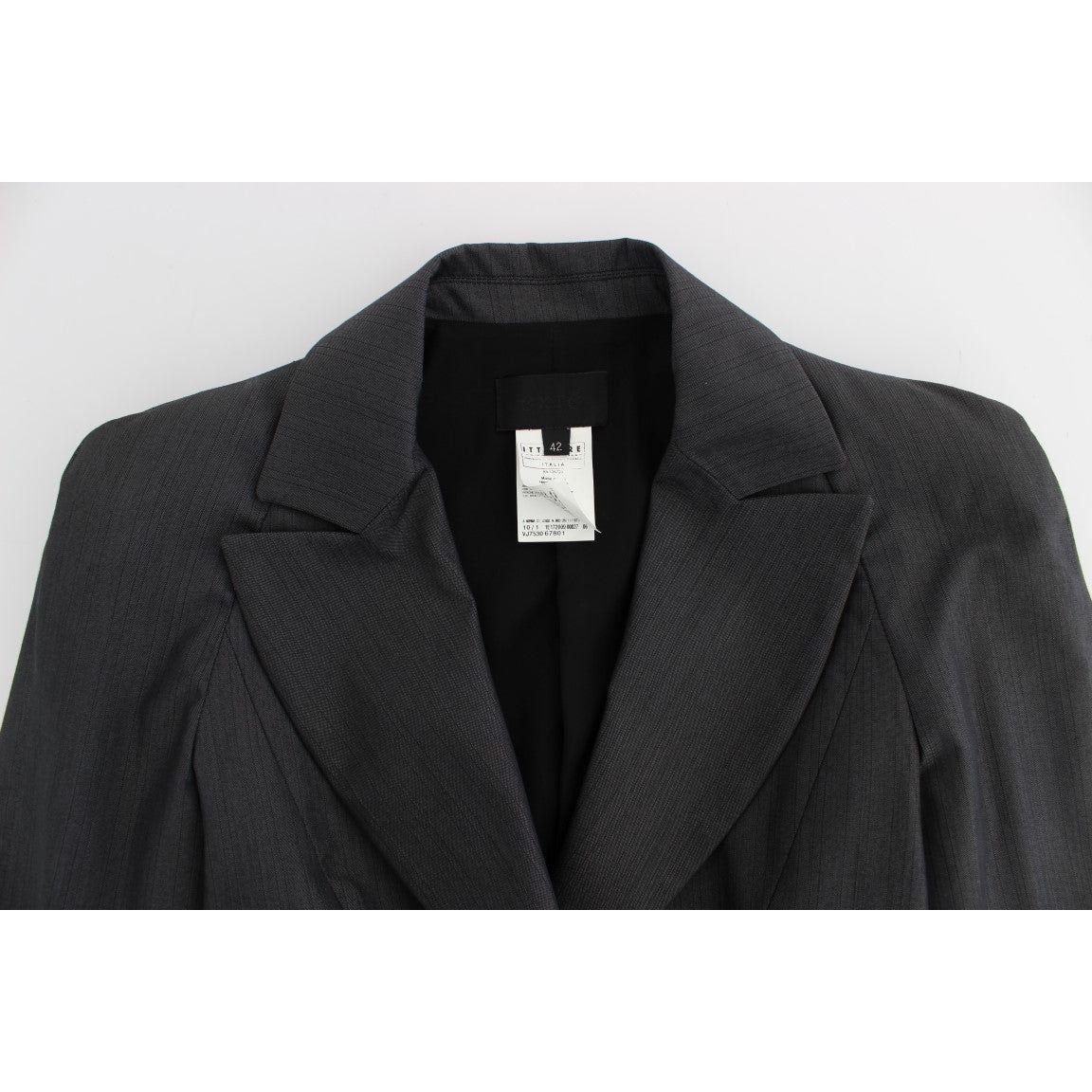 Exte Gray One Button Two Piece Suit Exte