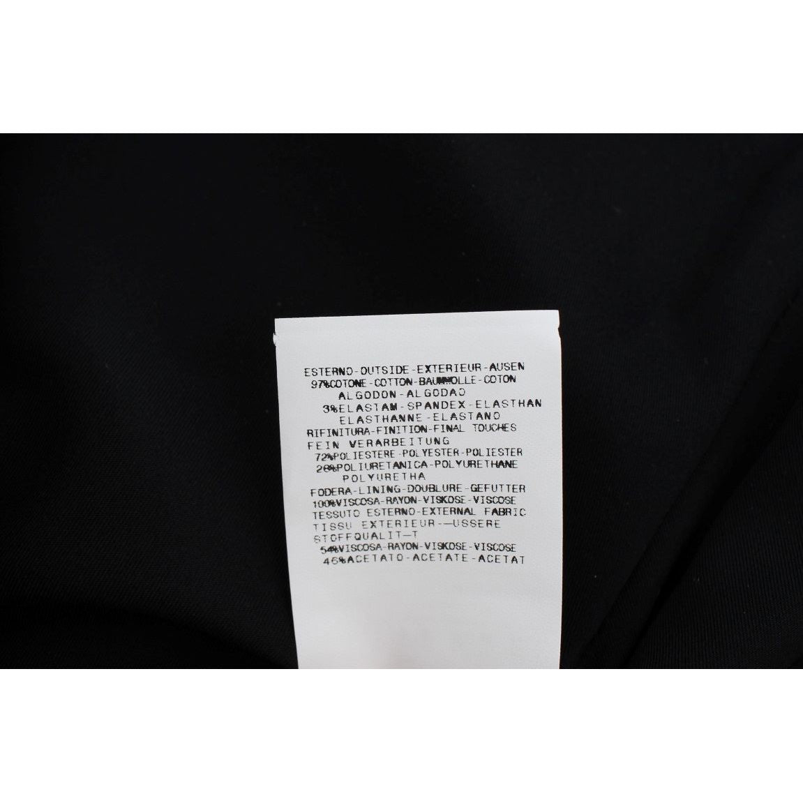 Exte Black Blue Cotton Stretch Straight Skirt Exte