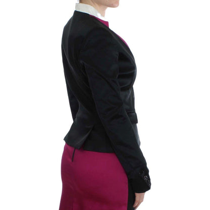 Exte Black Pink Stretch Blazer Jacket Exte