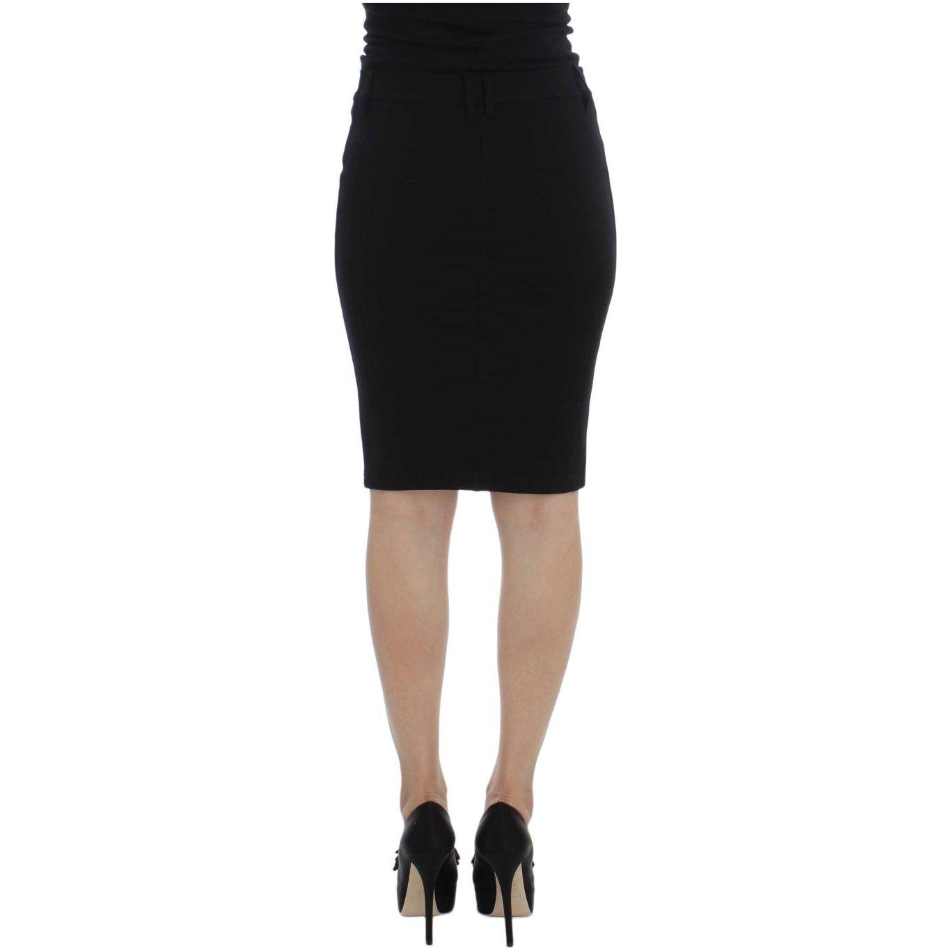 PLEIN SUD Black Straight Pencil Skirt PLEIN SUD