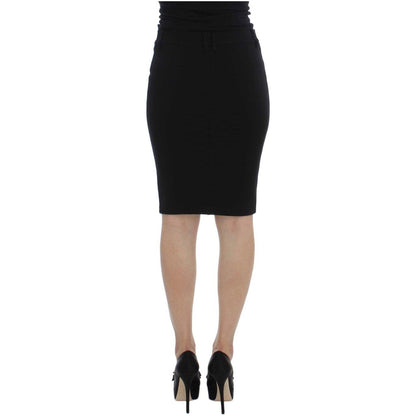 PLEIN SUD Black Straight Pencil Skirt PLEIN SUD