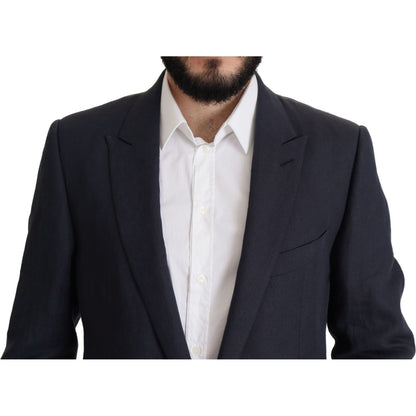 Dolce & Gabbana Dark Blue ALTA SARTORIA Jacket Coat Blazer