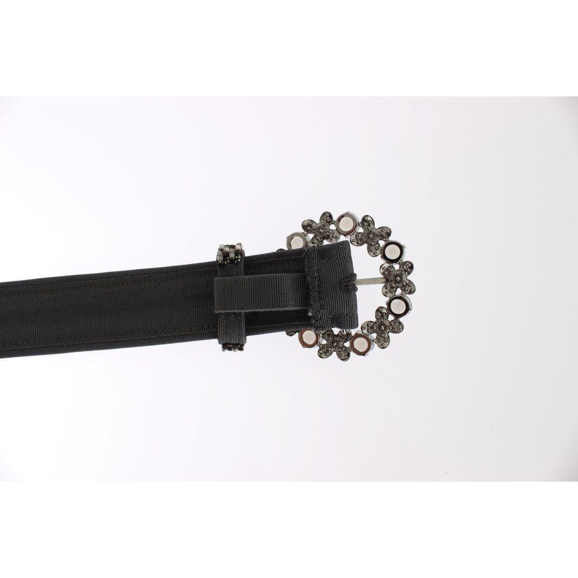 Dolce & Gabbana Crystal Buckle Sequined Waist Belt