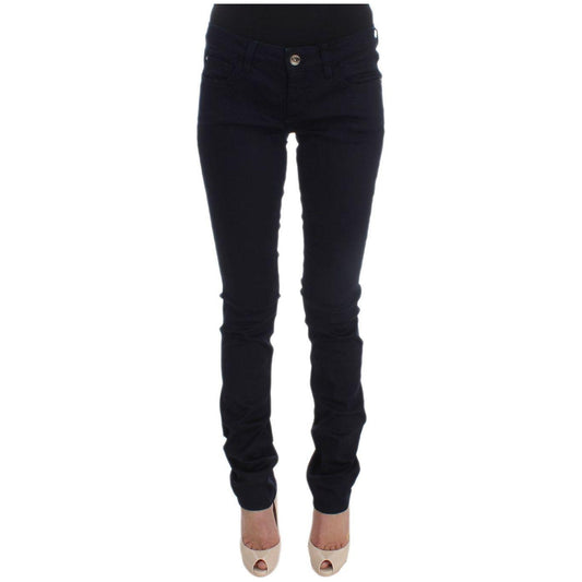 Costume National Blue Cotton Blend Slim Fit Jeans SIG30204-1