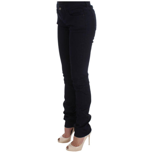 Costume National Blue Cotton Blend Slim Fit Jeans SIG30204-1