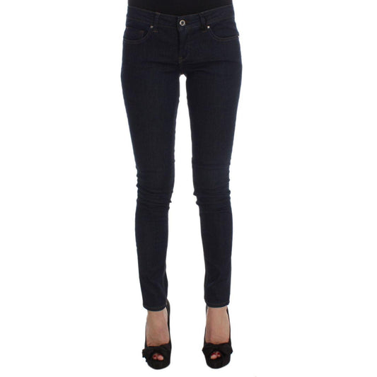 Costume National Blue Cotton Blend Slim Fit Jeans SIG32580-1